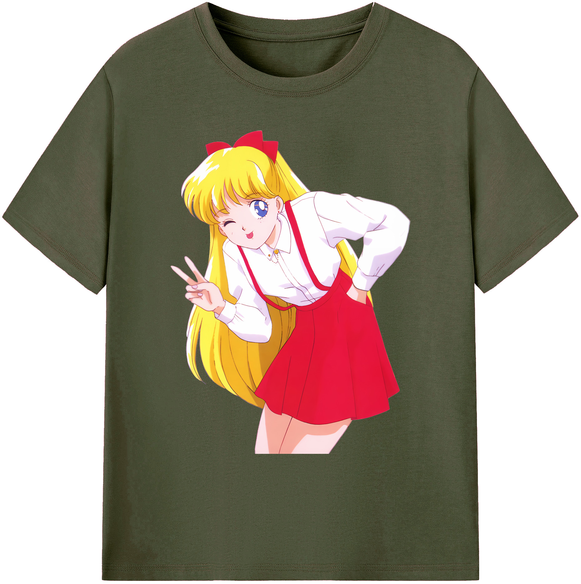 （画像用） 美少女戦士セーラームーン 愛野 美奈子 あいの みなこ Sailor Moon Aino Minako 綿100％ メンズ半袖Tシャツ｜肌触りやわらか＆通気性